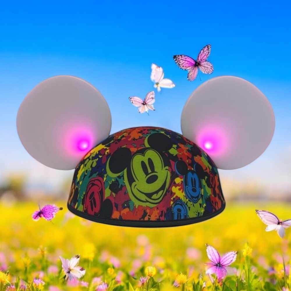 Disney Parks Mickey Mouse Glow With The Show Light Up Ears Hat World of Color